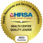 Community Health Recognition badge as a Health Center Quality Leader - Gold 2023 Awardee