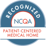 Badge with text - Recognized NCQA Patient-Centered Medical Home