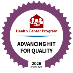 HRSA Badge recognizing Su Clinica for Advancing HIT for Quality